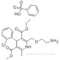 Ácido 3,5-piridinedicarboxílico, 2 - [(2-aminoetoxi) metil] -4- (2-clorofenil) -1,4-dihidro-6-metil-, 3-etil 5-metil éster CAS 88150-42-9